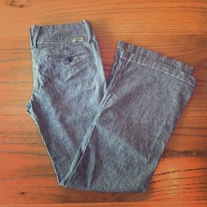 🎉CLOSET CLEAROUT Navy Striped Boot Cut Pants